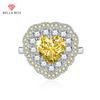 Heart Opening Resizable Rings For Women Zircon Engagement Party Fine Jewelry Gift