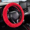 Modish Universal Car Accessory Charm Warm Long Soft Plush Car Steering Wheel Cover