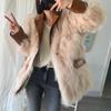 Женская шуба на осень и зиму из искусственного лисьего меха, повседневная мода, свободная шуба, модели средней длины, тонкие