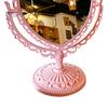 Cosmetic Mirror Functional Durable Desk Type Antique Vintage European Style Desktop Makeup Mirror for Makeup