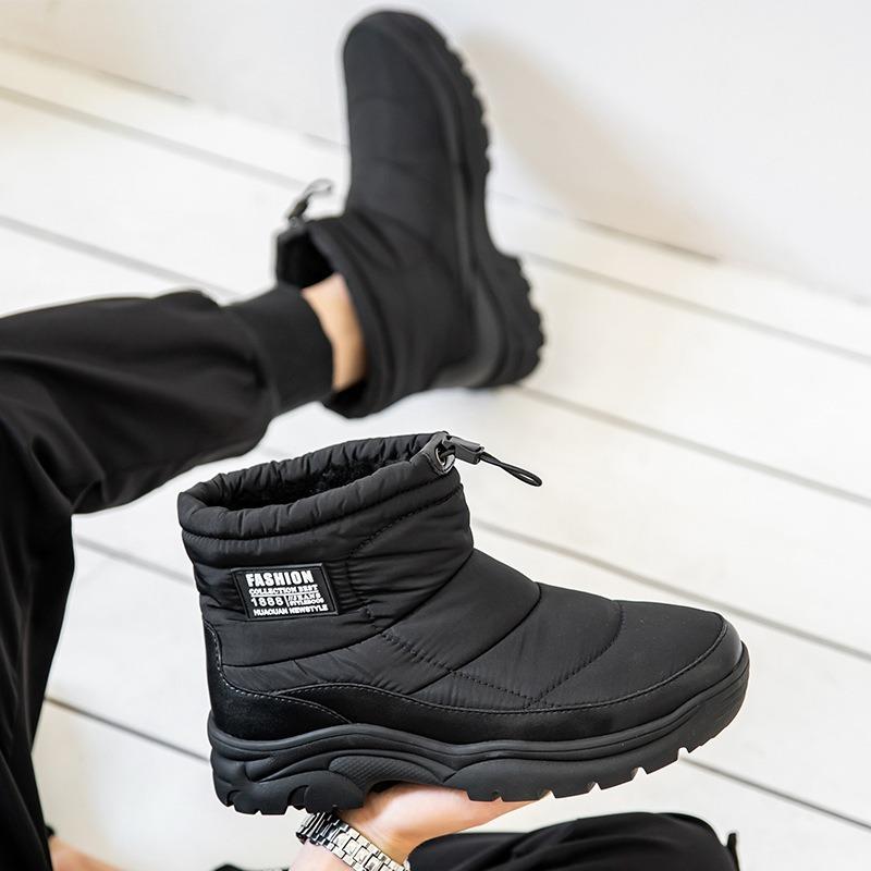 2930 Полярные зимние ботинки Мужские Зимние Флисовые Утепленные Повседневные Универсальные Теплые Хлопковые Ботинки Водонепроницаемые и Нескользящие Зимние Ботинки
