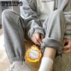 Autumn and Winter Plush Sweatpants for Men and Women Loose and Slim Student Leggings Korean Casual