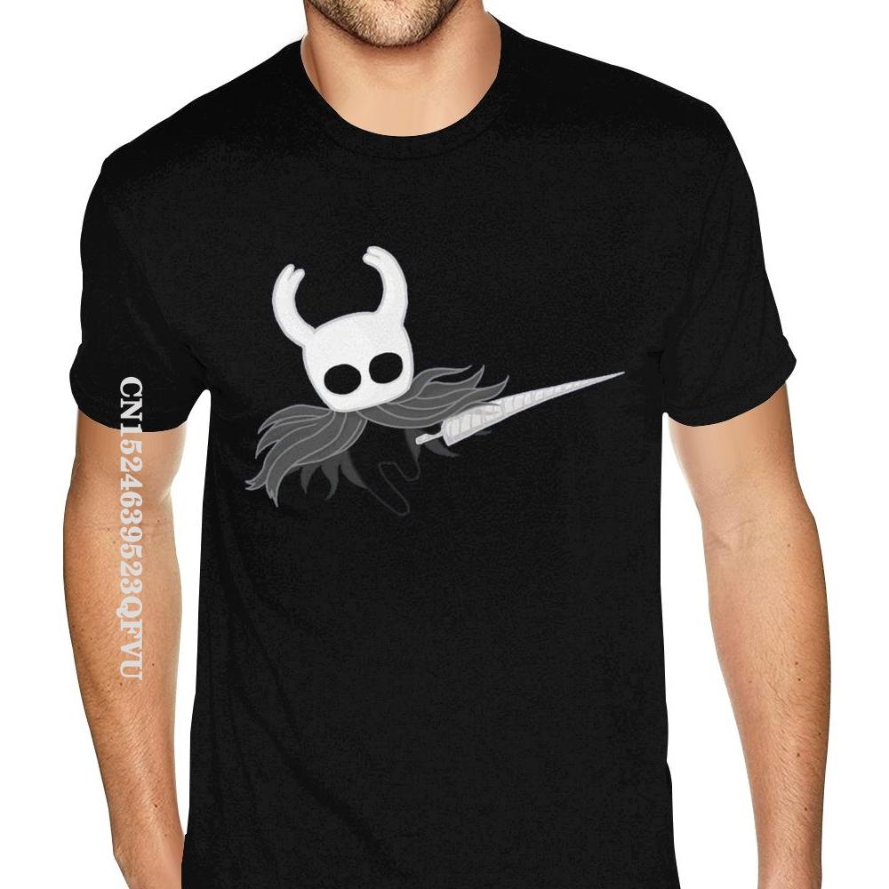 Ghost Knight Graphic Art Hollow Knight Funny Game Classic T-Shirt Men Skull Graphic Gothic Anime Tshirt HipHop Print Tee Shirts
