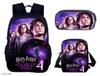 Harry Potter 3-Piece Backpack Set for School Students Large Capacity Bag Crossbody Pencil Case Set Kids Gift