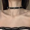 Chic Spicy Girl Leather Bell Choker Necklace – Unique Minority Design