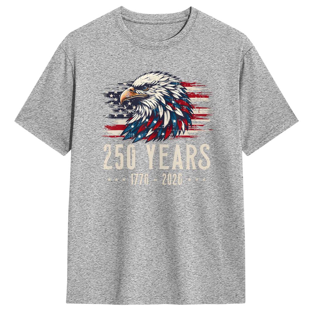 US 250Th Anniversary TShirts Unisex Cool Cotton Tee Shirt Round Neck Short Sleeve T Shirt Plus Size Tops