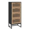 VidaXL Highboard Black 40x30x95 Cm Engineered Wood, Cabinet, Storage Cabinet, High Buffet, Side Cabinet, Cabinet 352125