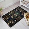 Raccoon Collage Pattern Rug Floor Mat for Living Room or Bedroom Soft and Comfortable Carpet a Gift for Birthday and Holiday.