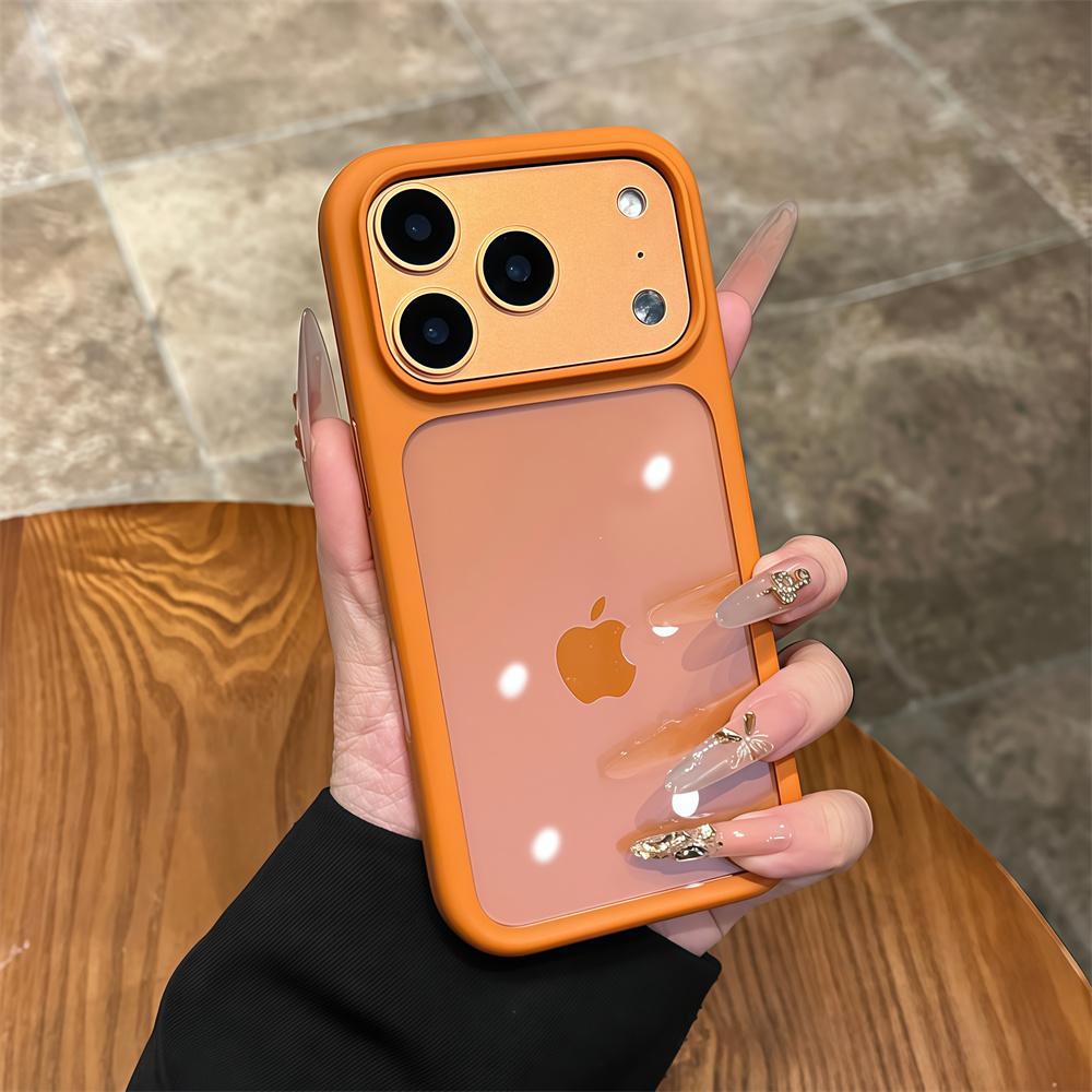 Продвинутый прозрачный жесткий чехол с мягким силиконовым краем для iPhone 17 17 Pro 17 Pro Max Противоударный чехол для телефона Обложка Подарок