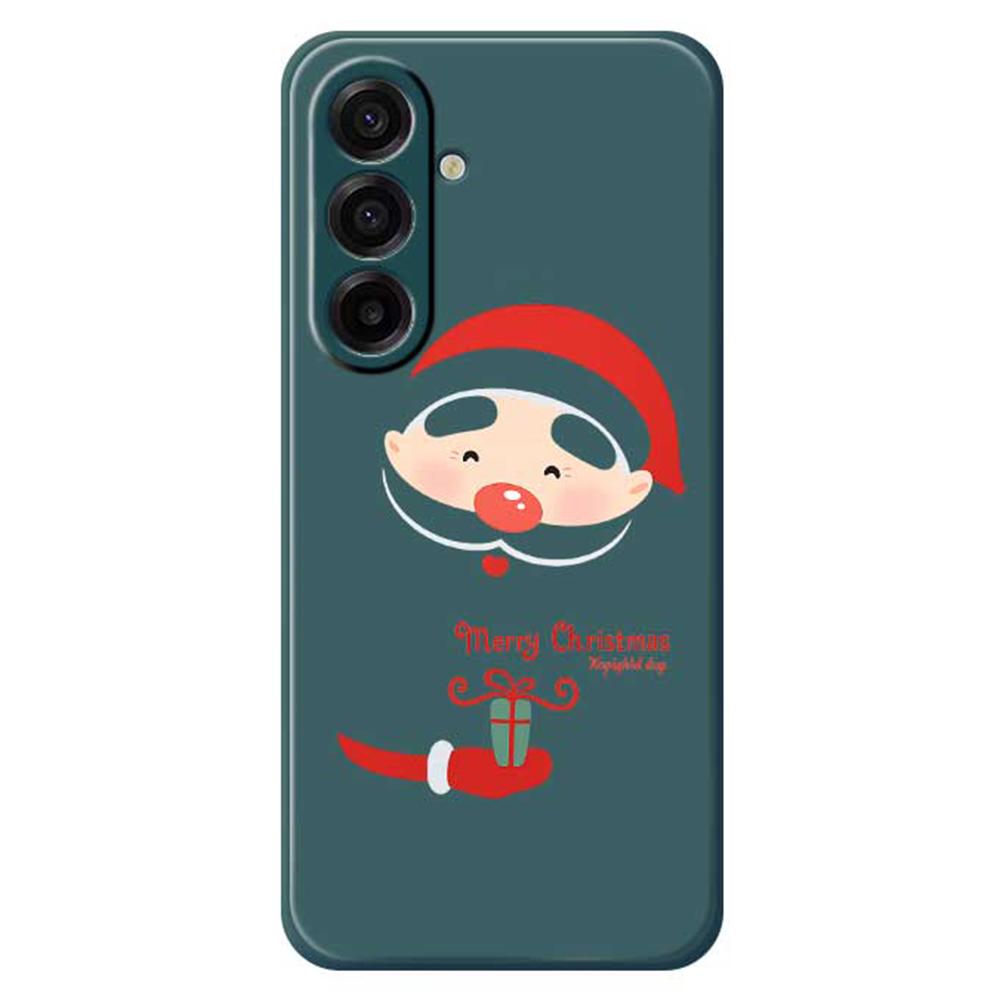 For Samsung Galaxy A17 5G Case Santa Claus Gift Pattern Printing Straight Edge TPU Phone Back Cover