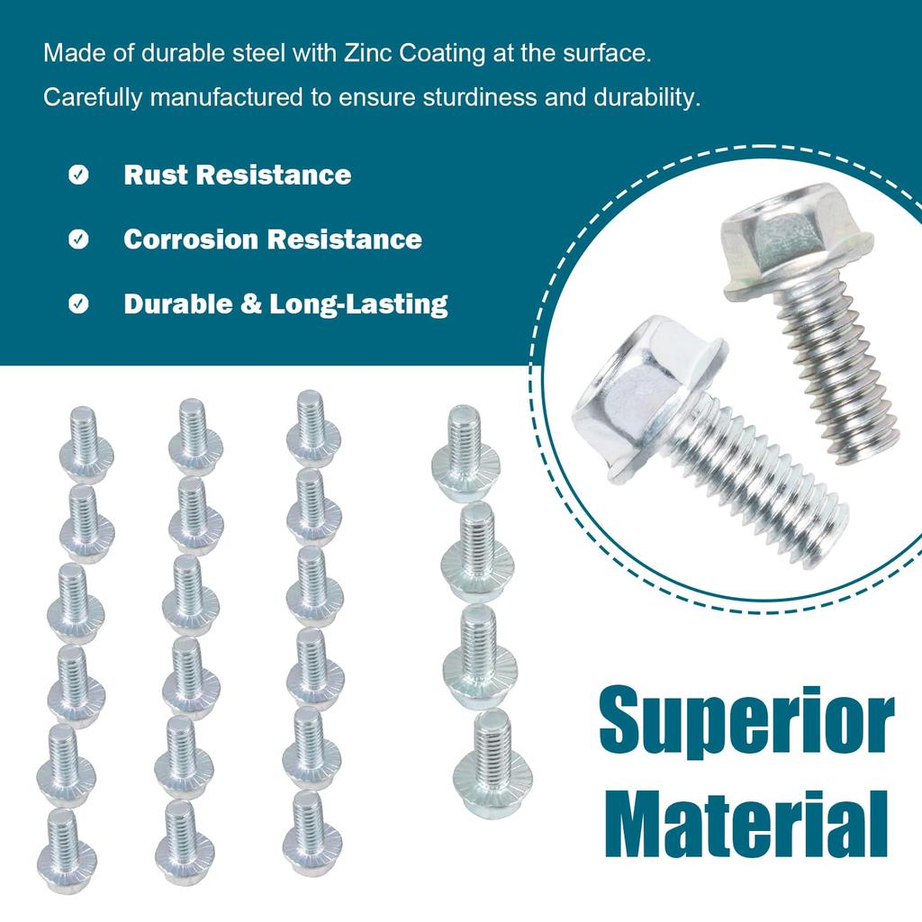 Oil Pan Bolt Kit SBC SBF Fit For 1955-1998 Chevy Small Block V8 Engines 265 283 305 307 327 350 383 400 & Small Block Ford V8 260 289 302 351W &