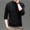 Осень и зима новый полувысокий воротник мужской повседневный свитер вязаный свитер вафельный перевернутый треугольник свитер