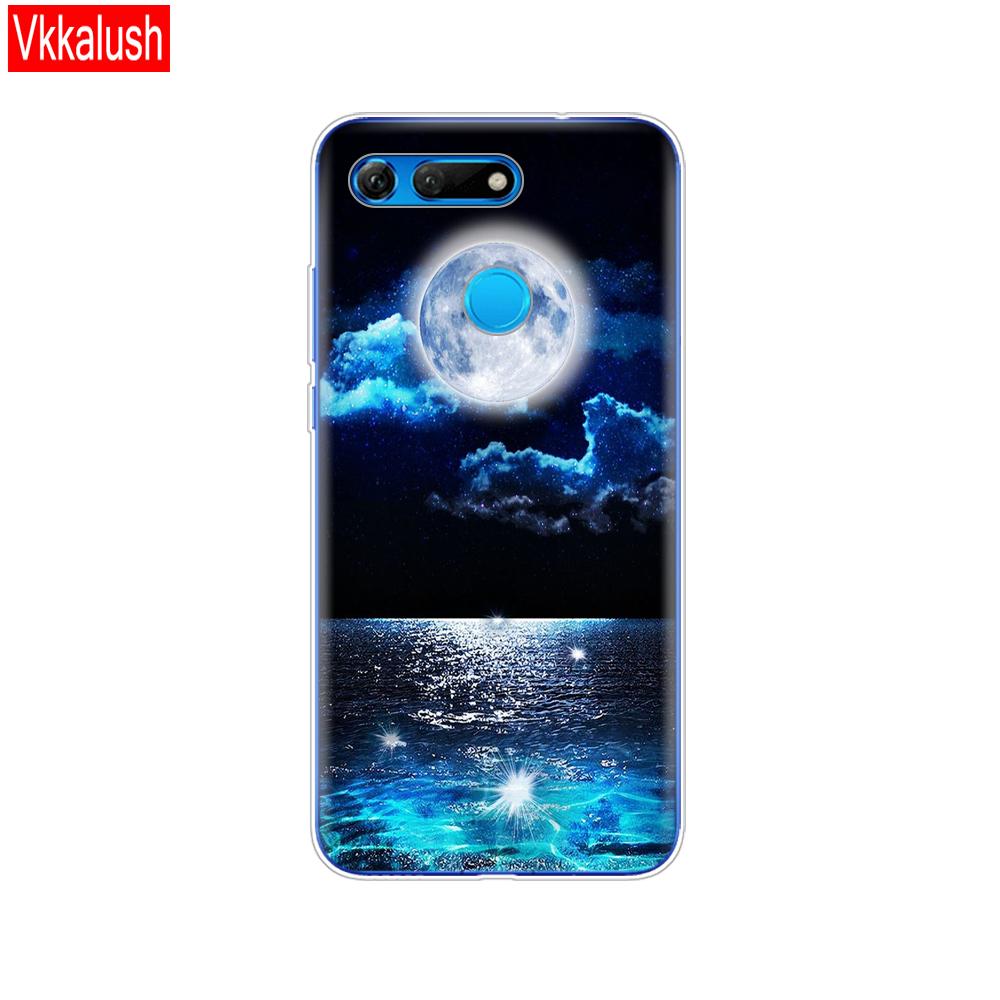 Силиконовый чехол для телефона для Huawei Honor View 20 V20, чехол из ТПУ, мягкий силиконовый чехол для Honor V20, чехол с милым животным узором