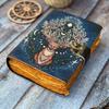 Grimoire Leather Deer Print Journal Blank Spell Book of Shadows Leather