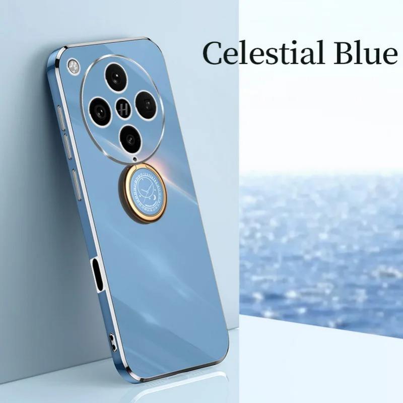 Чехол-держатель для кольца на палец для OPPO Find X8 Pro X8 Find X7 Ultra X6 Pro X5 Lite Reno 12F 12 Pro 11 10 Мягкий силиконовый чехол с покрытием