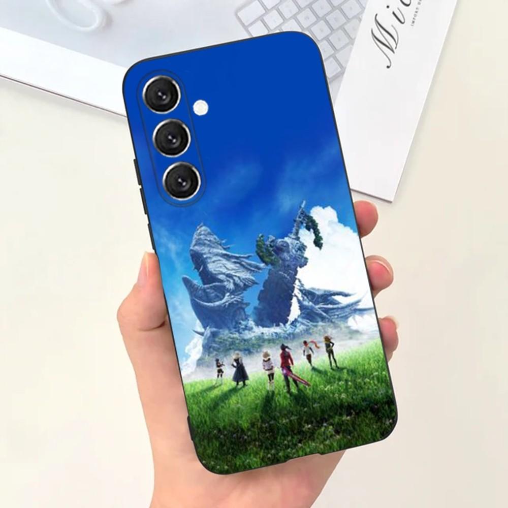 Чехол для телефона Xenoblade Chronicles для Samsung S25, S24, S21, S22, S23, S30, Ultra, S20, Plus, Fe, Lite, Note, 10, 9, 5G Черный