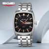 Skmei часы модные мужские часы стальной ремень часы календарь бизнес кварцевые часы водонепроницаемые светящиеся часы мужские