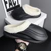 Fashion New Winter Slippers Warm Men Shoes Waterproof Women Couples Non-Slip Plush Cotton Indoor Outdoor Cozy Home Autumn Thick Heel