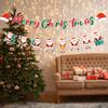 Рождественский баннер Санта Клауса С Рождеством Украшения для дома 2025 Navidad Noel Kerst Рождественское украшение С Новым годом Подарки 2025