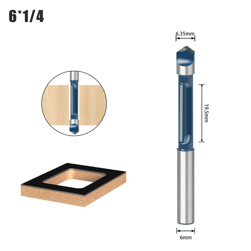Набор из семи фрез для деревообработки, 1/4 хвостовик, комбинированный, фреза для скругления углов, прямая фреза, фреза для триммера, фрезерная головка для гравировального станка