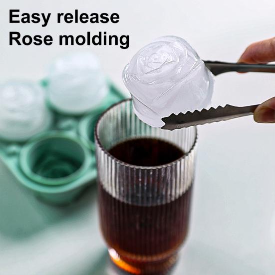 Форма для льда Rose Ice Cube Mold из пищевого силикона для коктейлей Whiskey BPA Free Ice Cube Maker