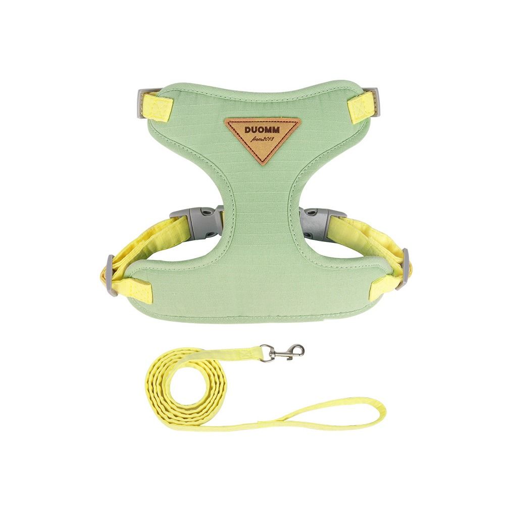 Soft Dog Harness and Leash Set Mesh Dog Harness with Traction Leash Dog Chest Straps  Walking