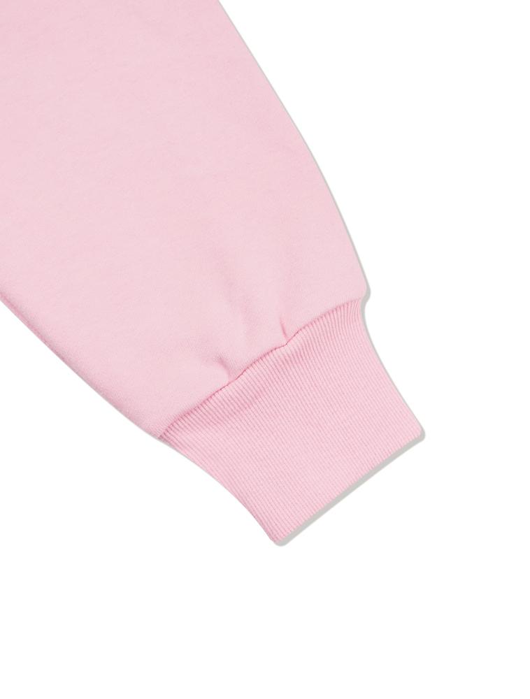 LA MAISON STUDIO Women'S Two-Tone Broken Logo Crop Sweatshirt Pink (Fce1Ts301W)