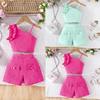 6M-5Y Girl's Clothes Children's Summer Short-sleeved + Shorts Two-piece Girl's Short-sleeved Set