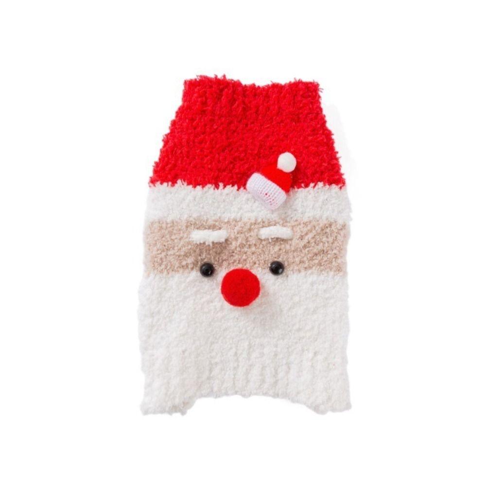Sleeveless Winter Dog Clothes Santa Claus Style Knit Pet Sweater Christmas Pet Apparel for Cat