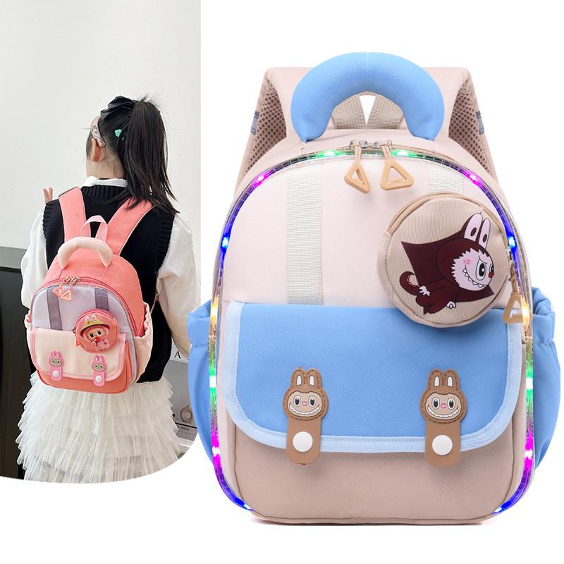 Childrens Cartoon Labubu Backpack With Breathable Oxford Material For Toddlers And Preschoolers