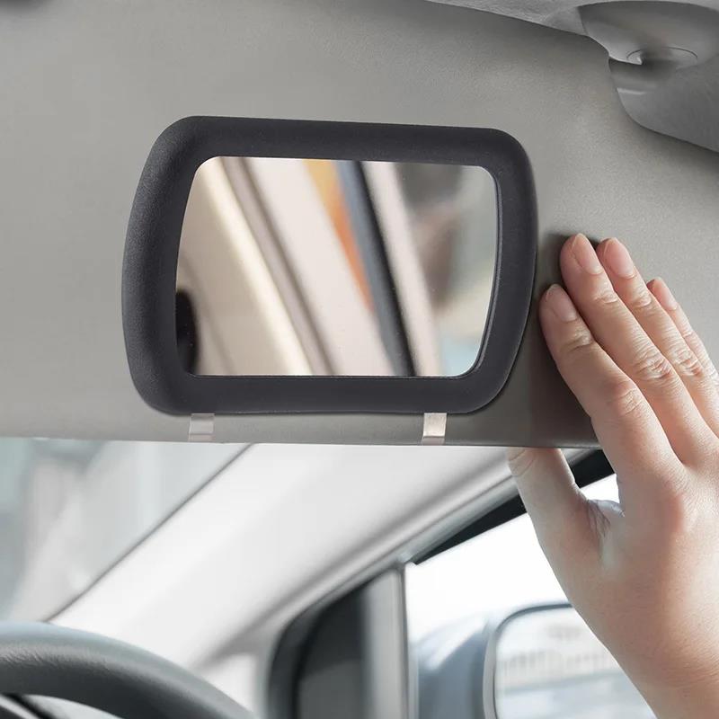 Car sunshade makeup mirror car front passenger sunshade universal car interior decoration with makeup mirror Interior Mirrors6