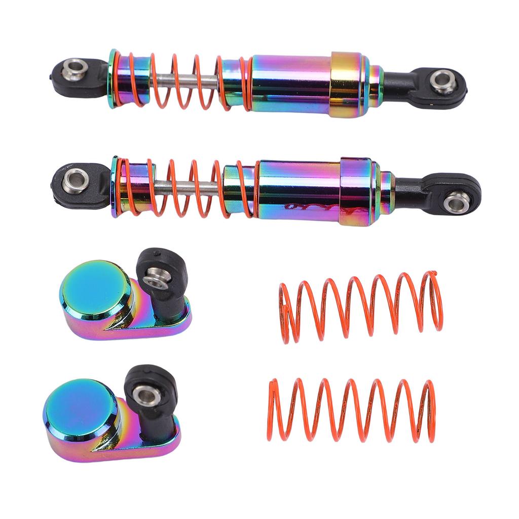 1 Pair Oil Pressure Shock Absorbers with Offset Caps Aluminum Alloy Large Bore Model Vehicle Shock Damper Kit 85mm