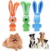 Симпатичные игрушки для домашних животных в форме кролика, латексные игрушки для щенков, жевательные, сжимающие, звучащие, устойчивые к укусам животных