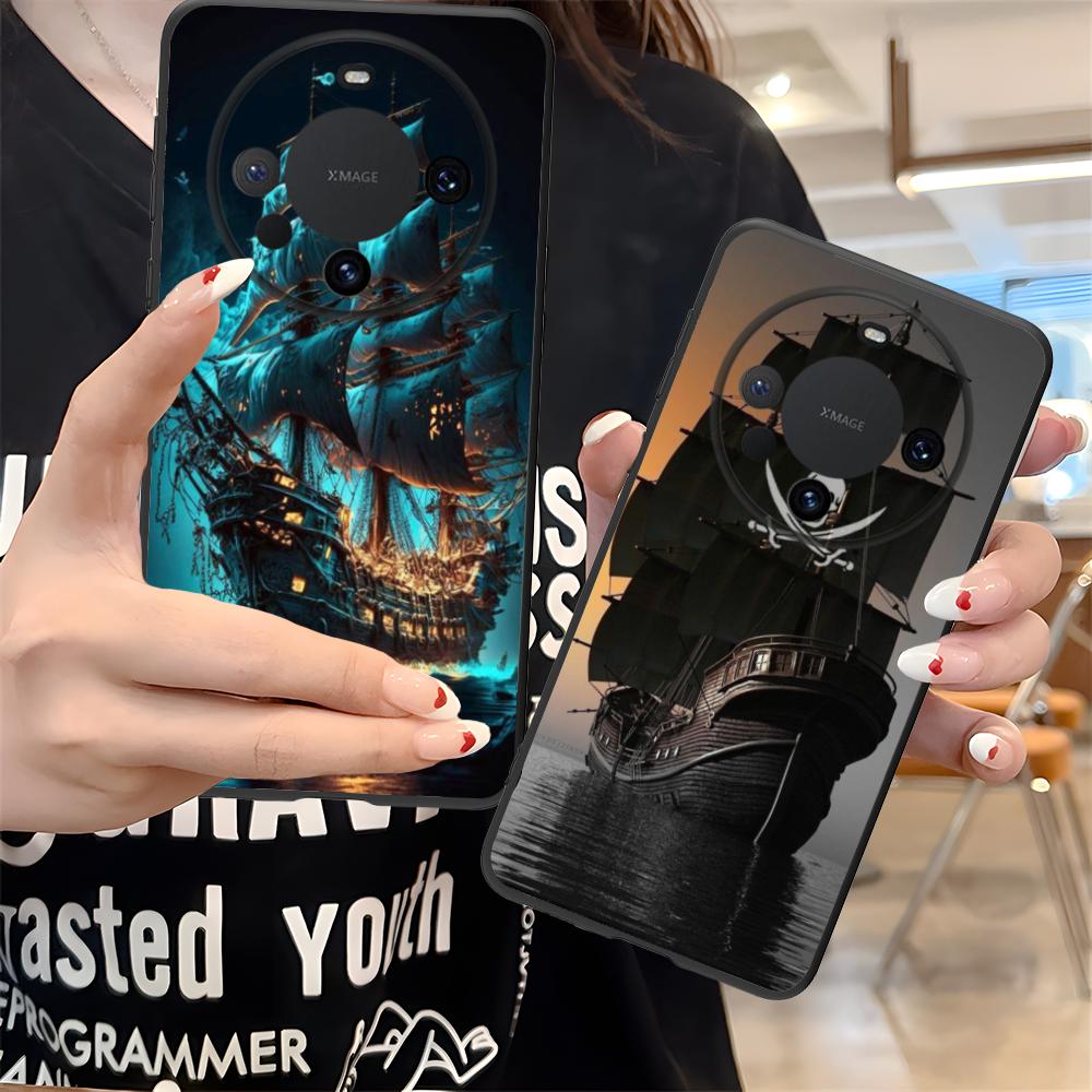 Пиратский Корсар Чехол для Мобильного Телефона для Huawei Mate 60 50 40 30 20 10 Pro Plus Lite E 5G Цветная Печать Чехол Роскошный Смартфон