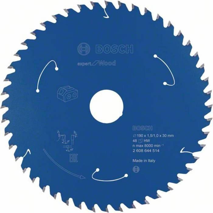 Lame de scie circulaire Expert for Wood - Bosch - 190 x 1,5-1 x 30 - 48 dents