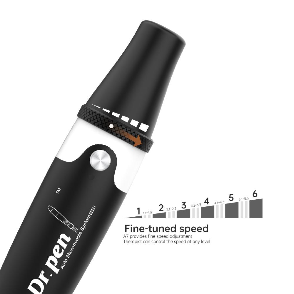 Доктор. Ручка A7 Профессиональная ручка с микроиглами с 12 шт. картриджами Derma Rolling Микроигольная терапевтическая система Уход за кожей Инструмент для красоты