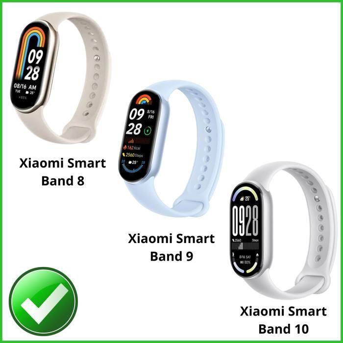 Coque compatible Xiaomi Smart Band 10/Smart Band 9/Smart Band 8 [Lot 2] Protection TPU Souple étui transparent Phonillico®