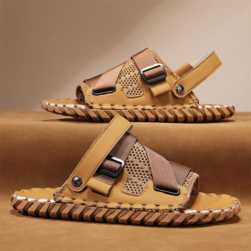 Горячая Распродажа Мягкие Подошвы Европа Америка Удобные Домашние Тапочки Мужская Обувь Для Езды На Работу Пляж Водонепроницаемые Мужские Сандалии
