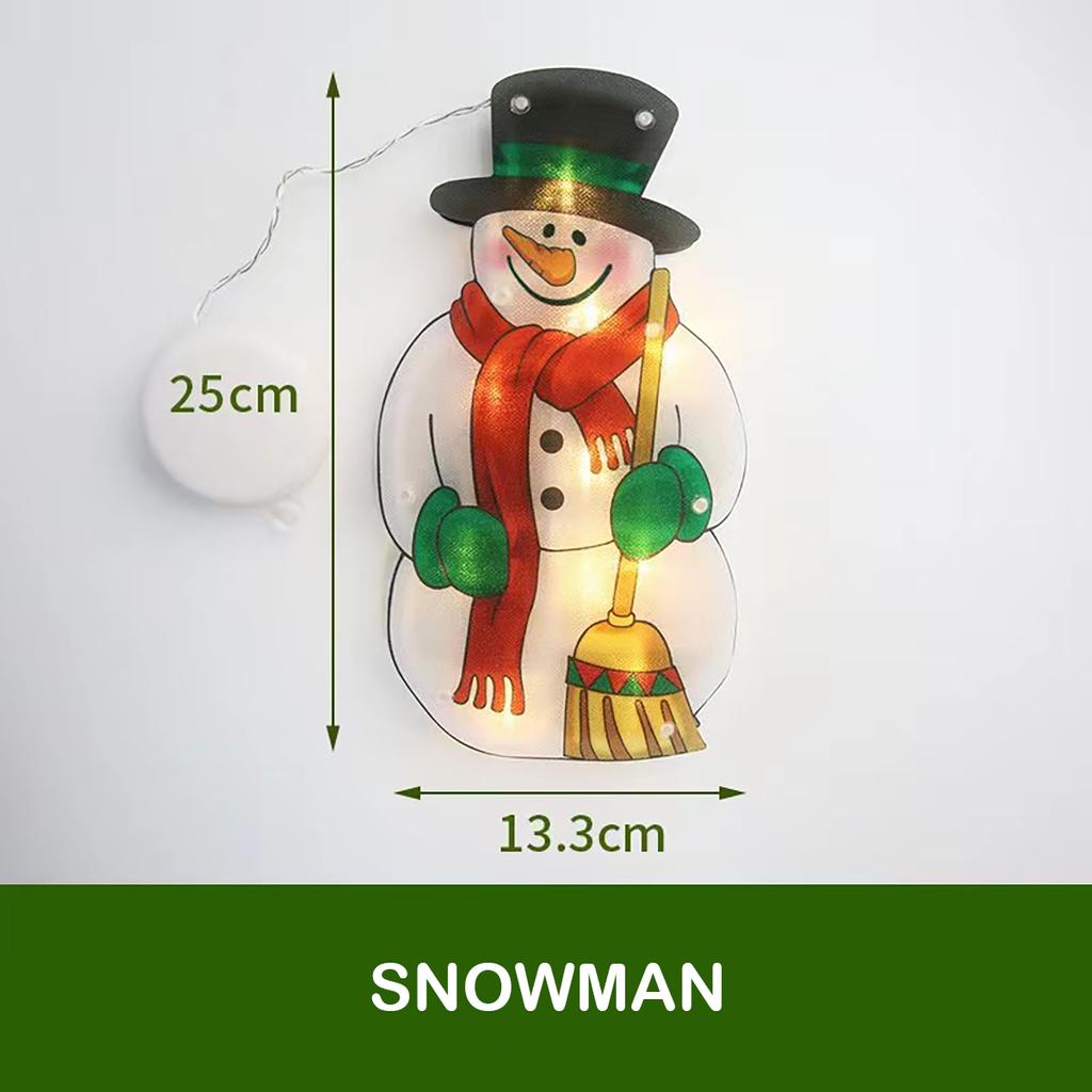 Latest LED Christmas Sucker Light Christmas Decorations for Home Santa Claus/Snowman Window Light Navidad Natale New Year Gifts