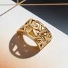 Arc Shape Hollow Design Scarf Clips Smooth Scarves Brooches Metal Scarves Buckle Ring  Decoration