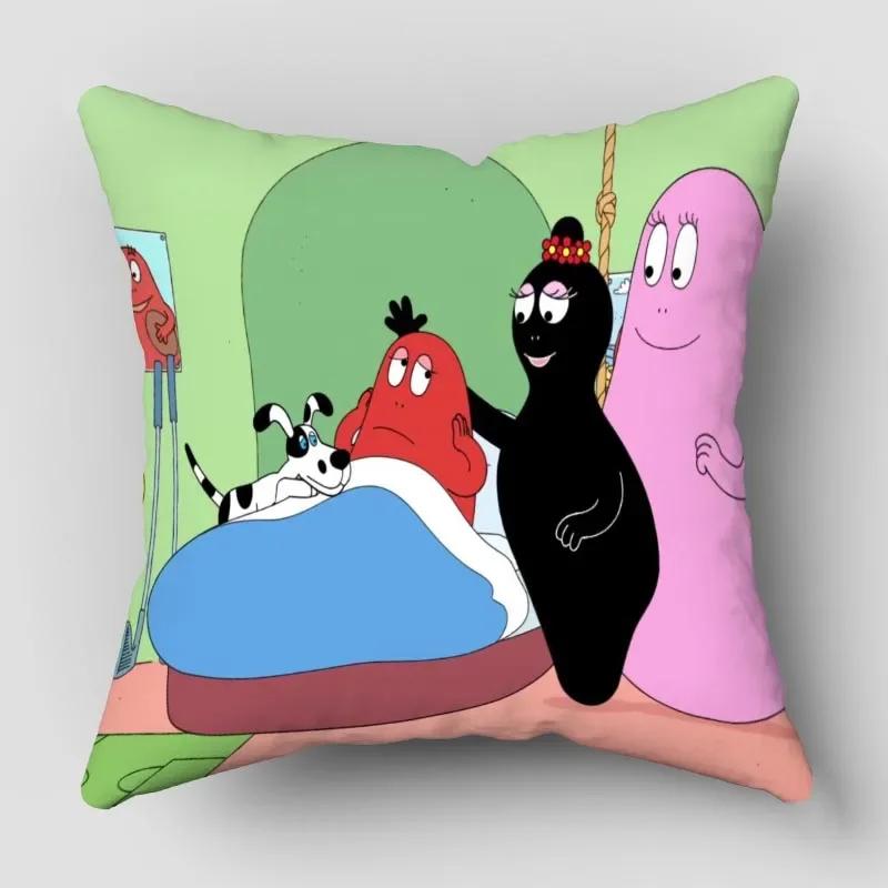 Наволочки Барбапапа Животные Снеговик Принт Наволочка Декоративная Зимняя Праздничная Вечеринка для Дивана