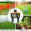 Автоматический таймер подачи воды на солнечной батарее с двойными клапанами Цифровой таймер подачи воды для садового разбрызгивателя и капельного орошения