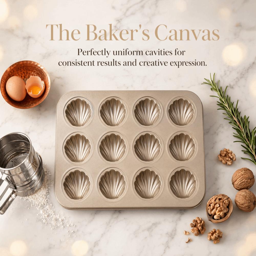 Carbon Steel Baking Mold Heat Resistant Shell Shaped Mold Madeleine Mold Cake Pan Oven Baking