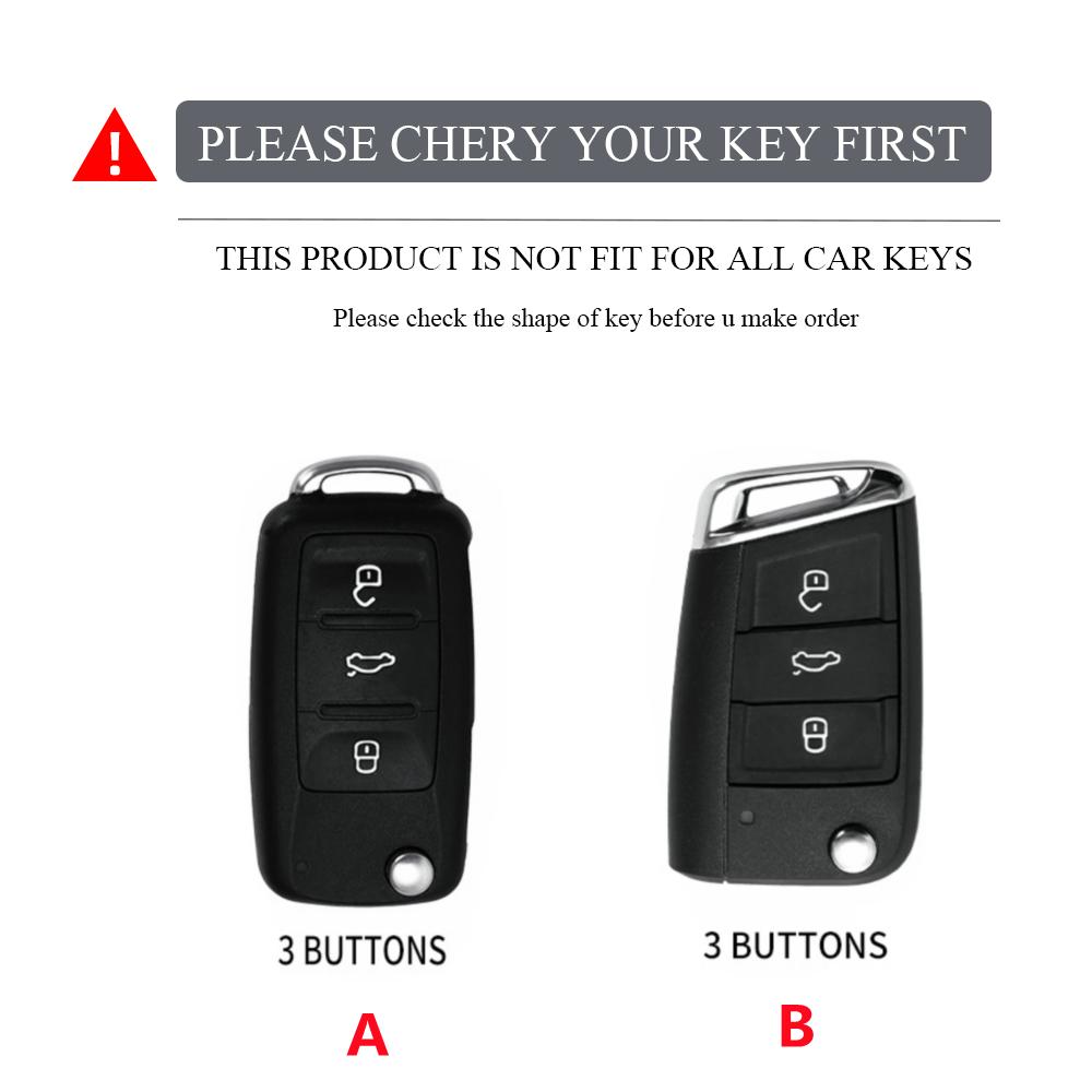 Auto Key Fob Cover Case Housing Remote Fit For Vw Volkswagen Golf Polo Tiguan Magotan Passat Seat Leon Altea Ateca Skoda Kodiaq Superb Octavia