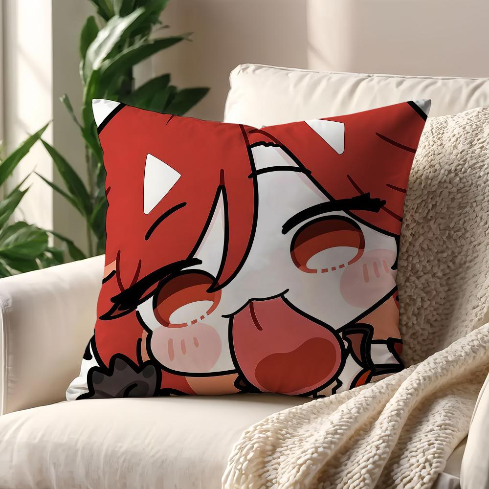 Kawaii Chibi Genshin Impact Characters cushion cover For Pillow Printing Sofa Decoration Home Car Room Office Nordic Simplicity