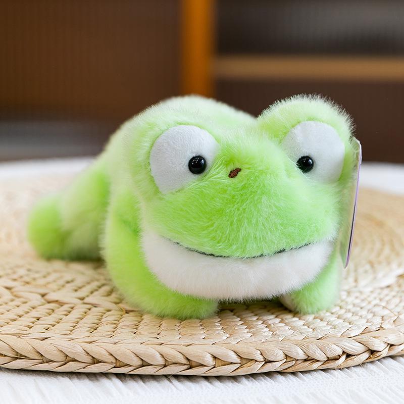 Adorable Three-Pose Animal Figurines: Plush Panda, Raccoon Doll, Desktop Companion