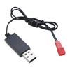 Зарядное устройство USB для аккумулятора 3,7 В, штекер типа "мама" для игрушек RC-вертолета, квадрокоптера, моделей автомобилей, грузовиков, запасные части