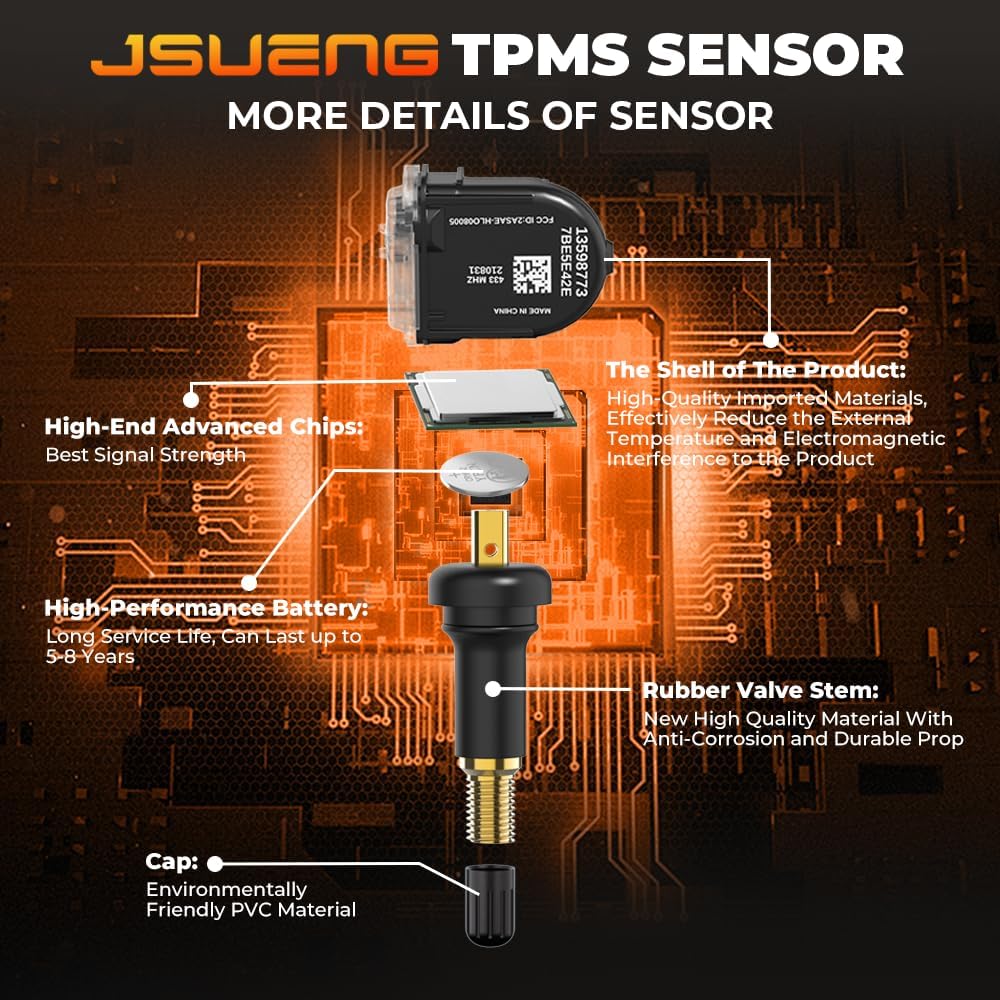 Датчик TPMS 433 МГц, датчик системы контроля давления в шинах GM, совместимый для Chevy Malibu Silverado Impala Cruze, Buick Regal Lacrosse GMC Cadillac
