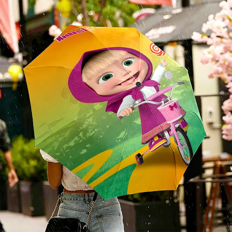 cartoon animation Print Umbrella Automatic Opening/ Closing - Portable Foldable Design - Daily use for Travel/Outdoor - Gift for Birthday