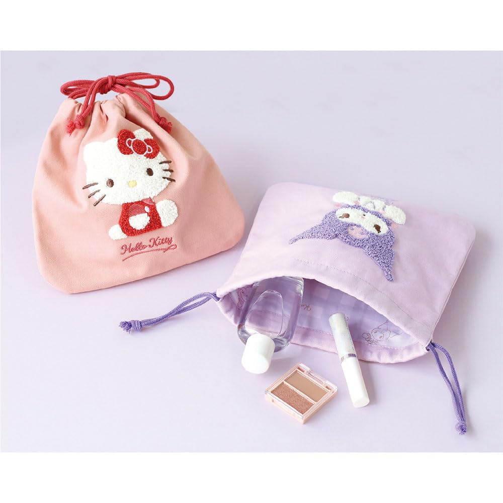 Фабричный мешочек Sanrio Hello Kitty Characters, вышивка Сагара, на завязке, В175 x Ш190 мм, SR-5530387KT
